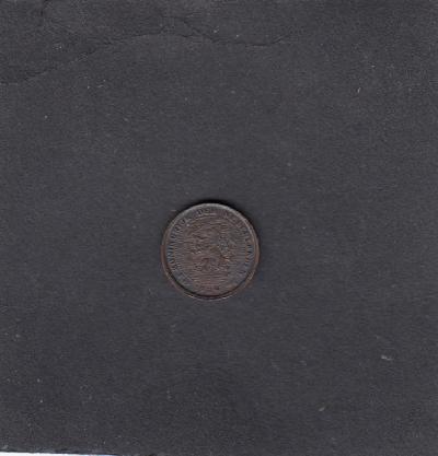 Beschrijving: 1/2 Cent WILHELMINA 